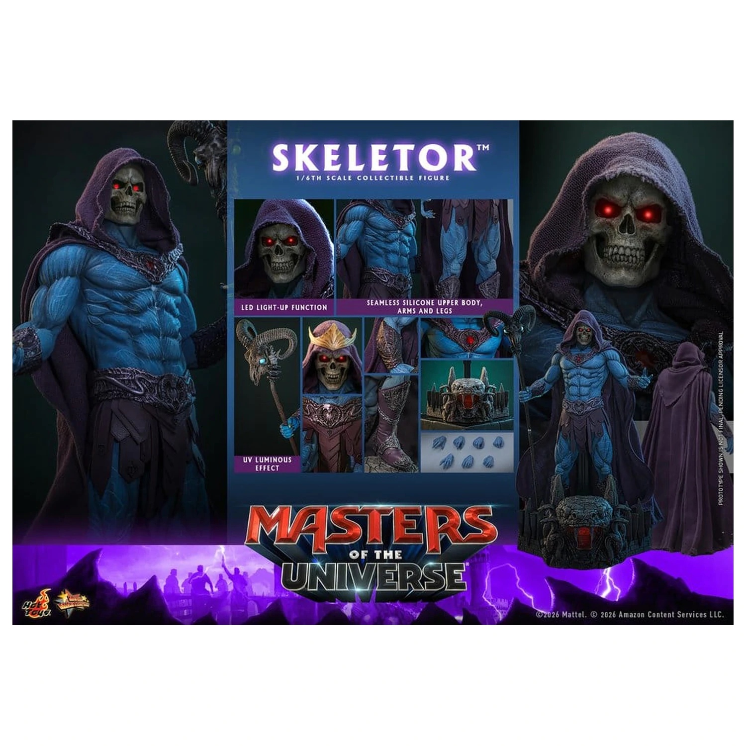Masters of the Universe Movie Masterpiece Figurka akcji 1/6 Skeletor 31 cm zdjęcie produktu