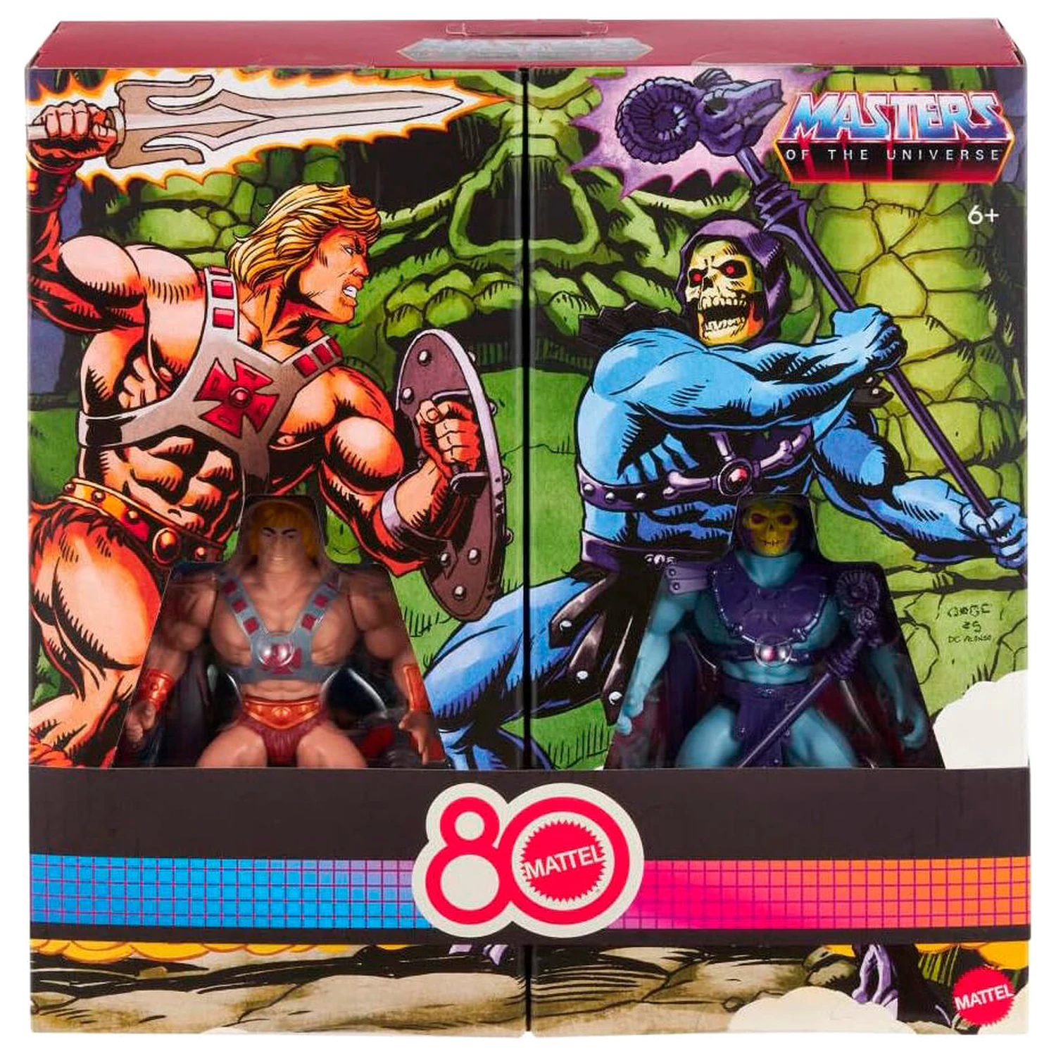 Masters of the Universe Origins 80 Anniversary Mattel He-Man i Skeletor zestaw 2 figurek 14cm zdjęcie produktu
