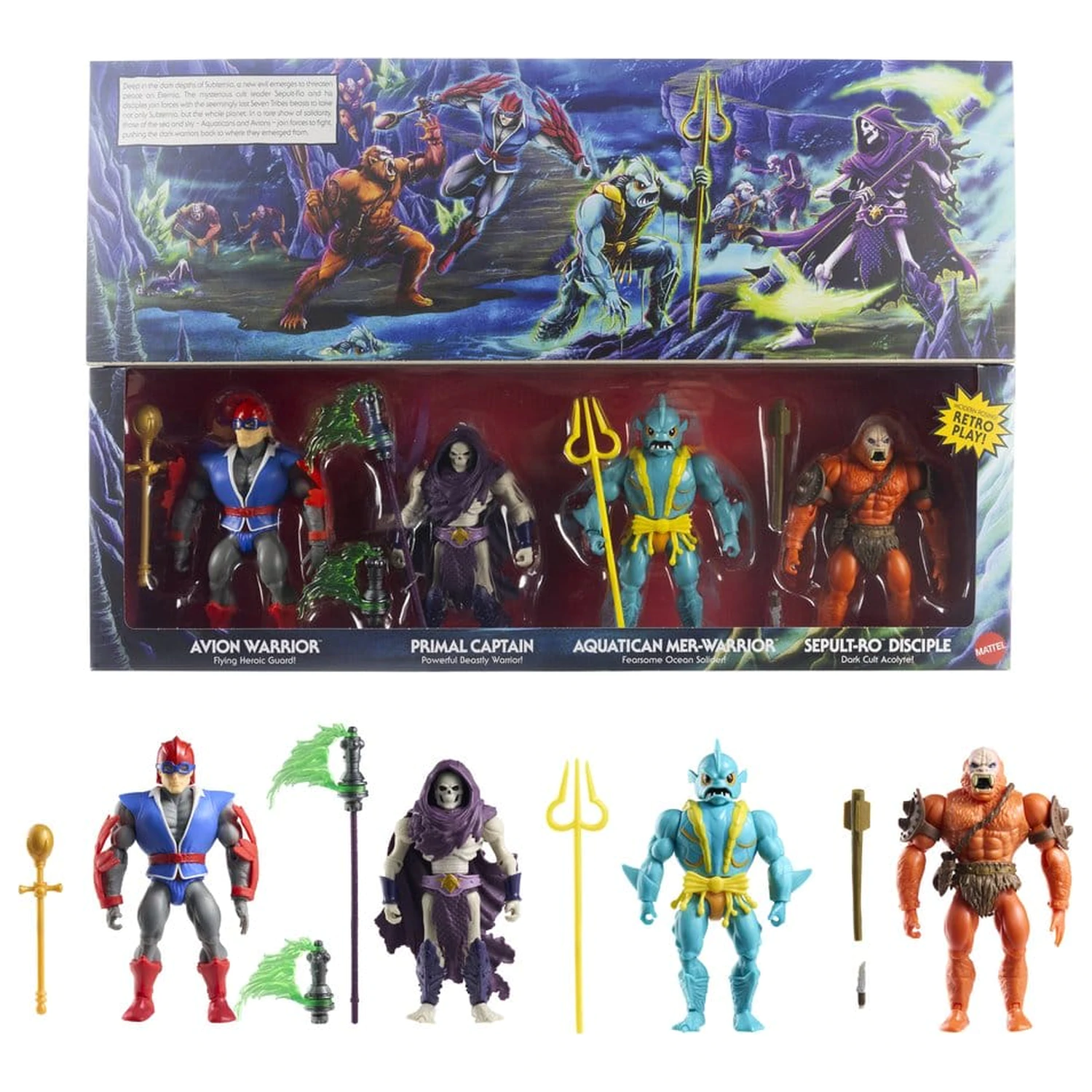 Masters of the Universe Origins Zestaw 4 figurek akcji Battle for Subternia 14 cm zdjęcie produktu