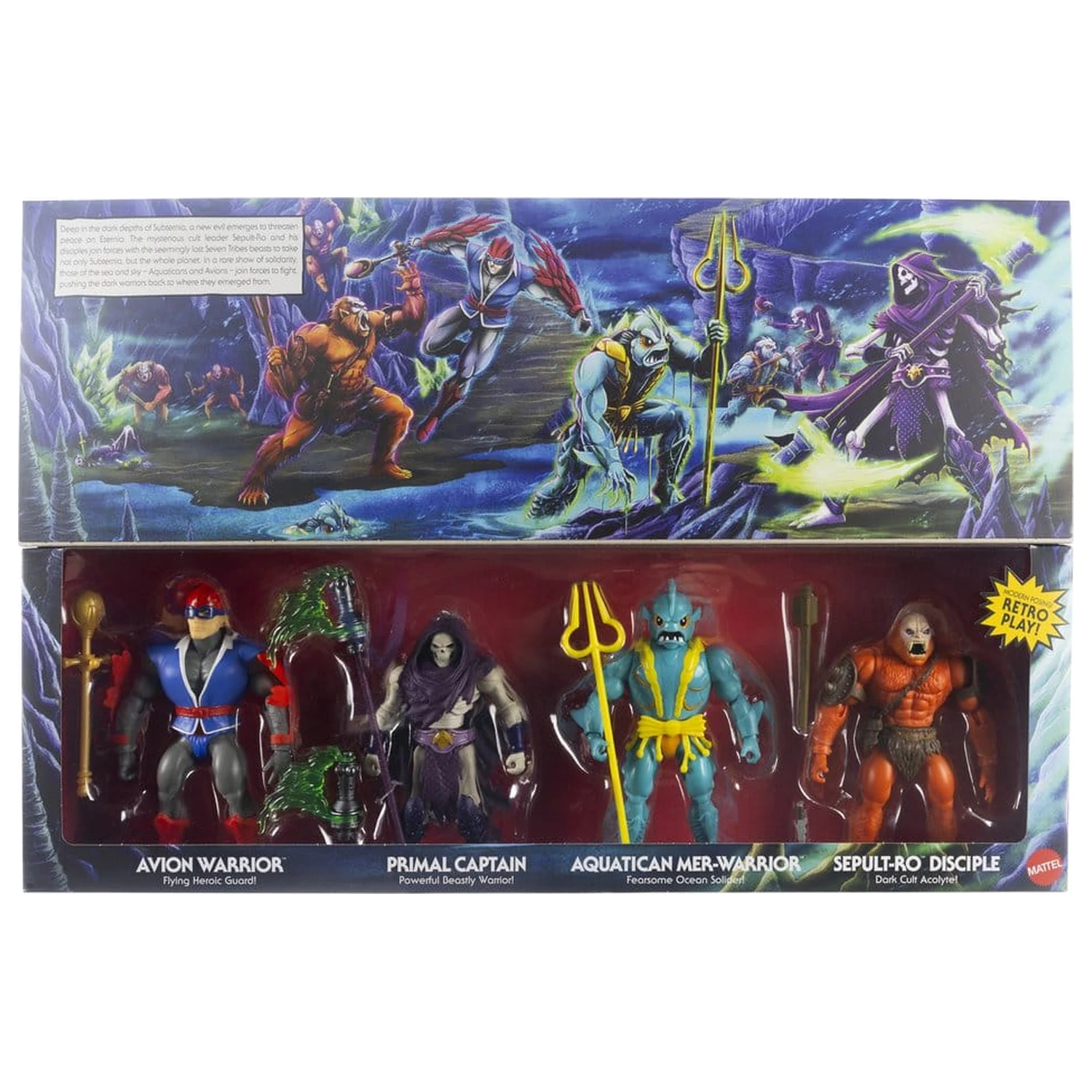 Masters of the Universe Origins Zestaw 4 figurek akcji Battle for Subternia 14 cm zdjęcie produktu