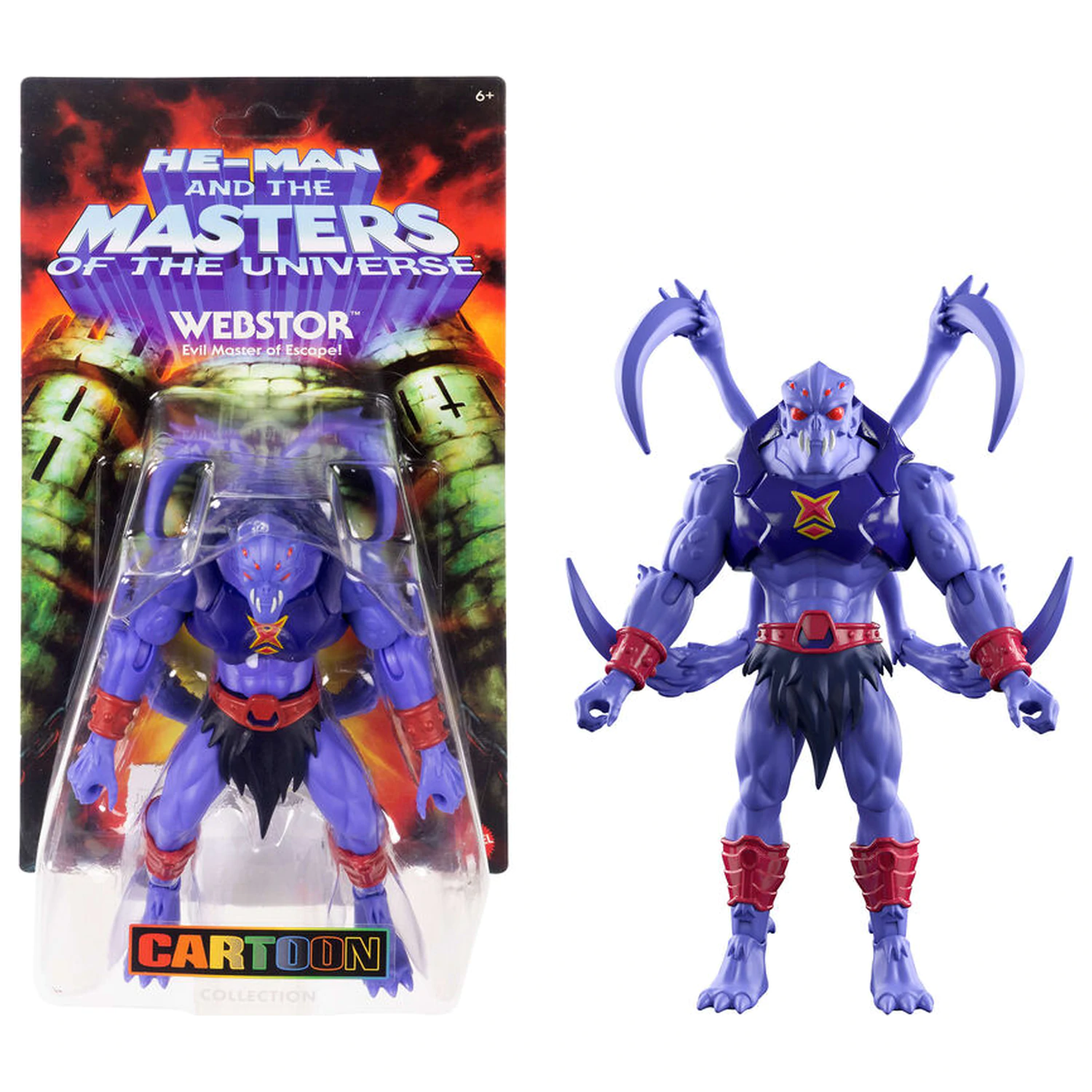 Masters of the Universe Origins Cartoon Collection figurka Webstor 14cm zdjęcie produktu