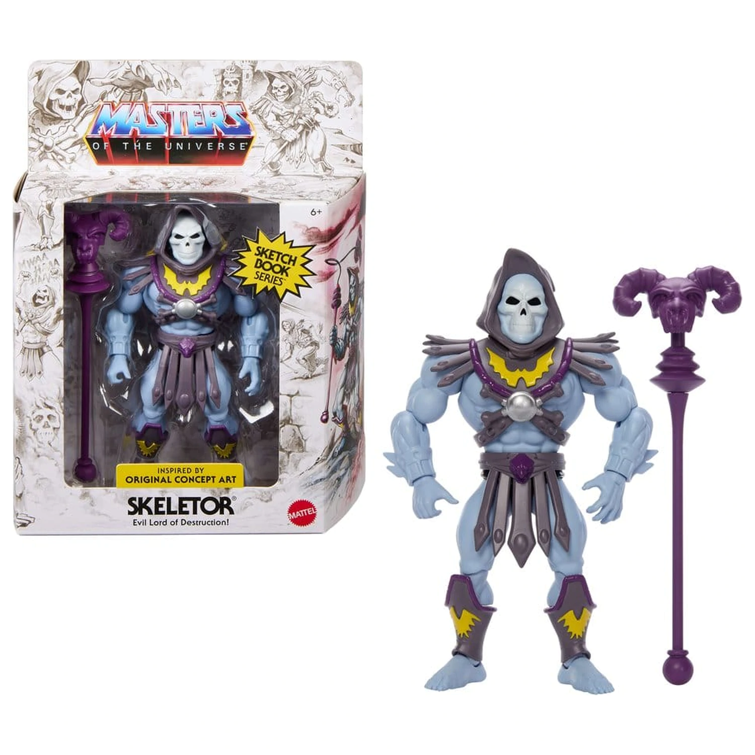 Masters of the Universe Origins Action Figure Sketchbook Series: Skeletor 14 cm zdjęcie produktu
