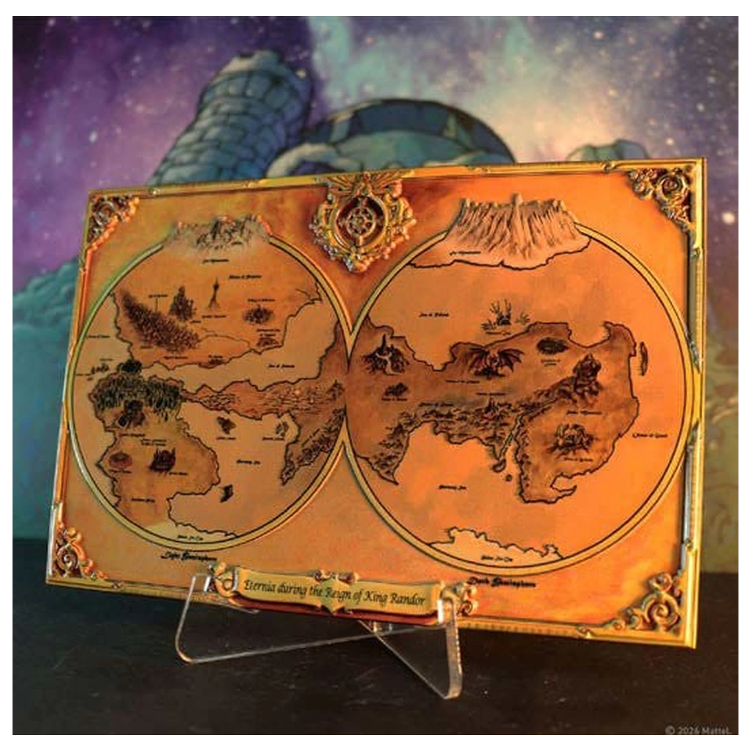 Masters of the Universe Replika Metalowa Mapa Eternii Edycja Limitowana 10 x 15 cm zdjęcie produktu