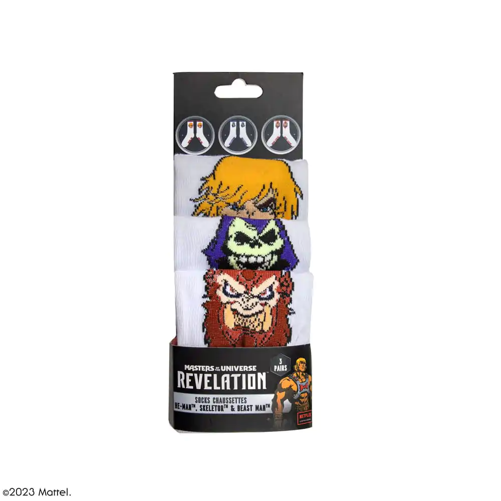 Masters of the Universe - Revelation: He-Man & Skeletor & Beast Man Zestaw 3 Par Skarpet zdjęcie produktu