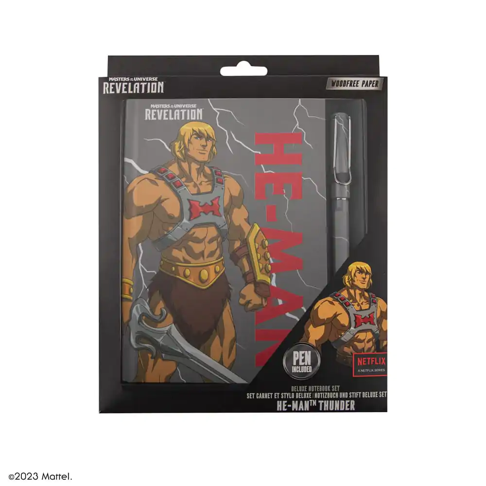 Masters of the Universe - Revelation: He-Man Thunder Deluxe Zestaw Notatnika (notatnik + długopis) zdjęcie produktu