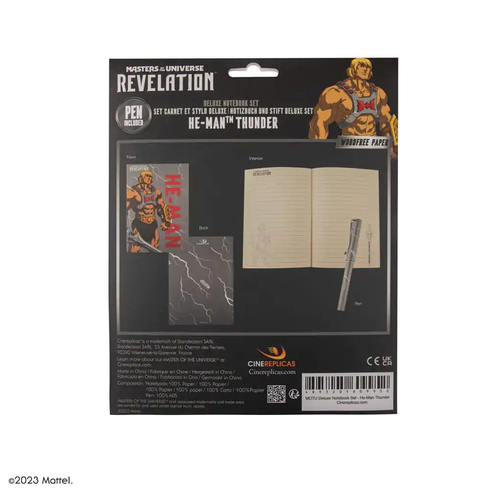 Masters of the Universe - Revelation: He-Man Thunder Deluxe Zestaw Notatnika (notatnik + długopis) zdjęcie produktu