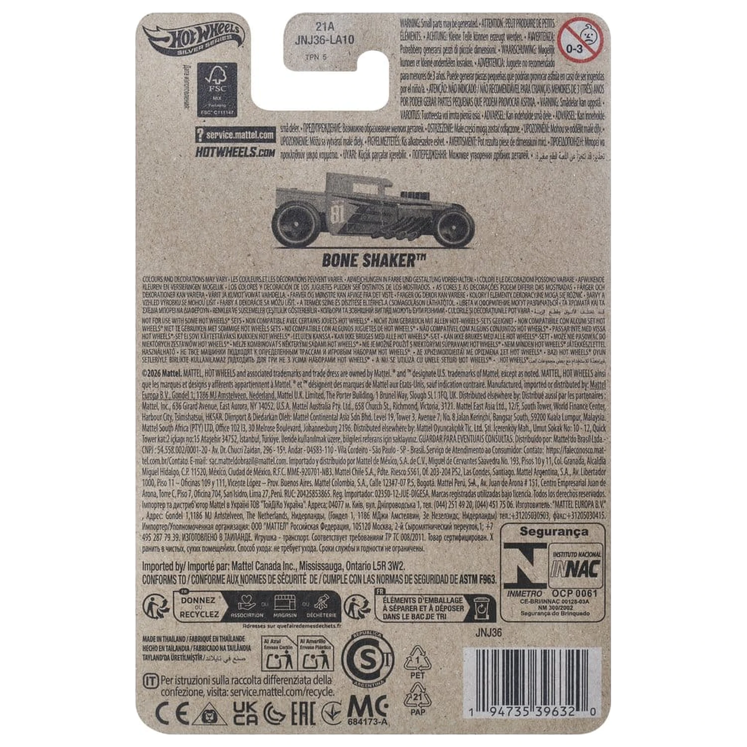 Masters of the Universe Silver Series Die-Cast Pojazd 1/64 Bone Shaker zdjęcie produktu