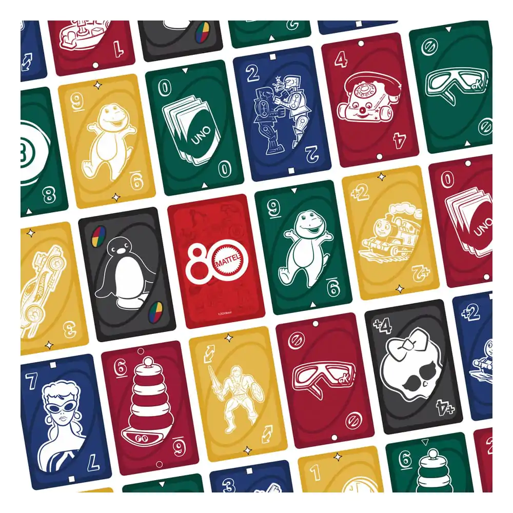 Mattel 80th Anniversary Gra karciana UNO Ruby Red zdjęcie produktu