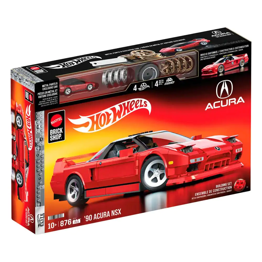 Mattel Brick Shop Hot Wheels Elite Series Zestaw Konstrukcyjny 1/16 '90 Acura NSX zdjęcie produktu