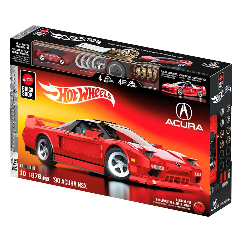 Mattel Brick Shop Hot Wheels Elite Series Zestaw Konstrukcyjny 1/16 '90 Acura NSX zdjęcie produktu