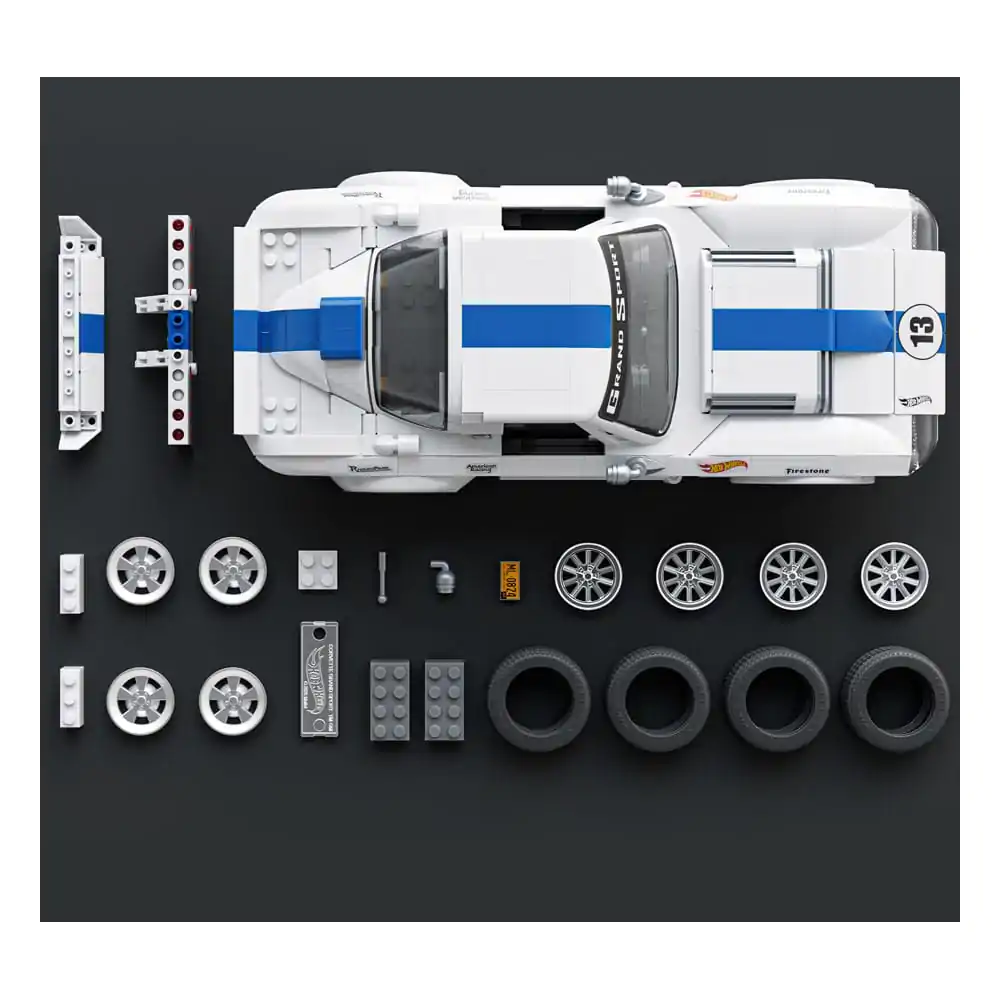 Mattel Brick Shop Hot Wheels Elite Series Zestaw konstrukcyjny 1/16 Corvette Grand Sport zdjęcie produktu