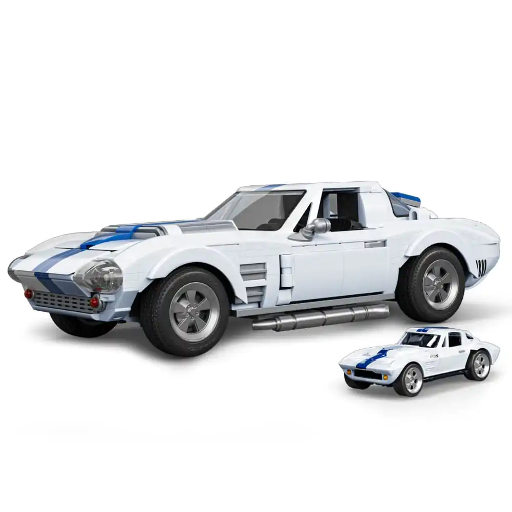 Mattel Brick Shop Hot Wheels Elite Series Zestaw konstrukcyjny 1/16 Corvette Grand Sport zdjęcie produktu