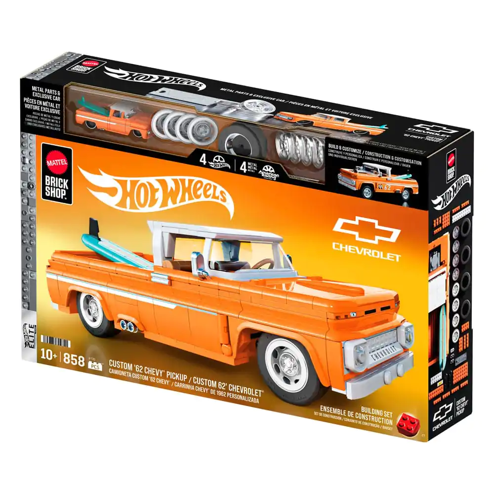 Mattel Brick Shop Hot Wheels Elite Series Zestaw Konstrukcyjny 1/16 Custom &#039;62 Chevy Pickup zdjęcie produktu
