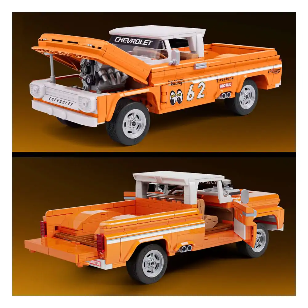 Mattel Brick Shop Hot Wheels Elite Series Zestaw Konstrukcyjny 1/16 Custom &#039;62 Chevy Pickup zdjęcie produktu
