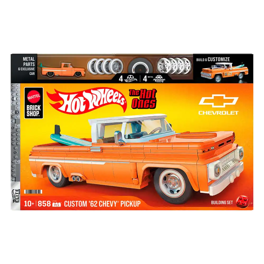 Mattel Brick Shop Hot Wheels Elite Series Zestaw Konstrukcyjny 1/16 Custom &#039;62 Chevy Pickup zdjęcie produktu