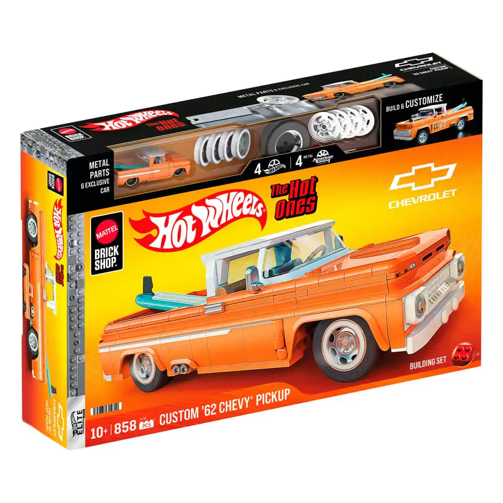Mattel Brick Shop Hot Wheels Elite Series Zestaw Konstrukcyjny 1/16 Custom &#039;62 Chevy Pickup zdjęcie produktu
