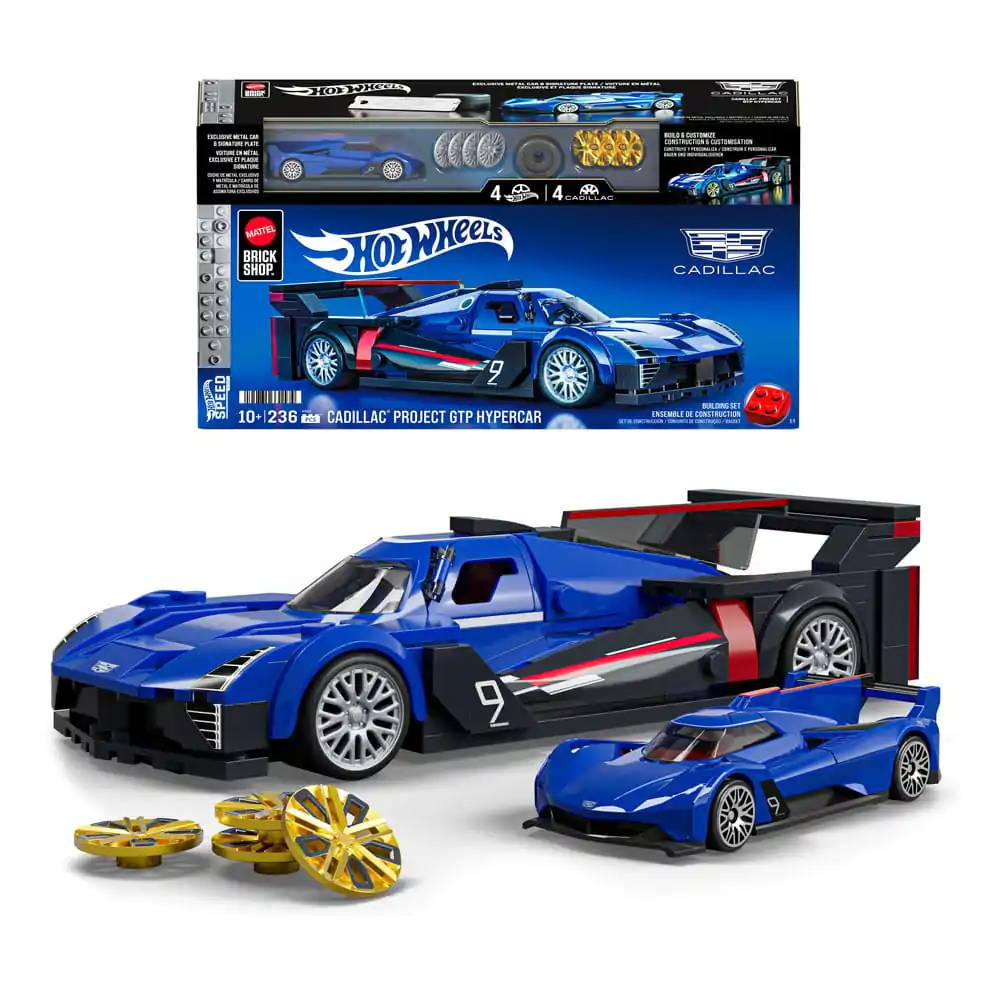Mattel Brick Shop Hot Wheels Speed Series Zestaw Konstrukcyjny 1/32 Cadillac Project GTP Hypercar zdjęcie produktu