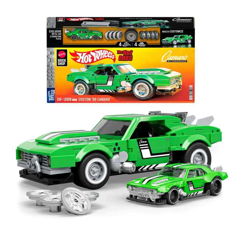 Mattel Brick Shop Hot Wheels Speed Series zestaw konstrukcyjny 1/32 Custom '68 Camaro zdjęcie produktu
