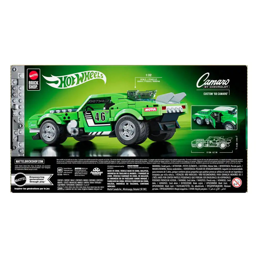 Mattel Brick Shop Hot Wheels Speed Series zestaw konstrukcyjny 1/32 Custom '68 Camaro zdjęcie produktu