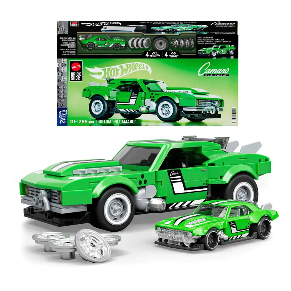 Mattel Brick Shop Hot Wheels Speed Series zestaw konstrukcyjny 1/32 Custom '68 Camaro zdjęcie produktu