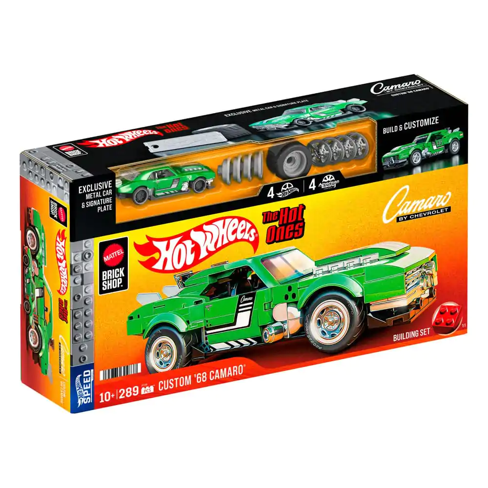 Mattel Brick Shop Hot Wheels Speed Series zestaw konstrukcyjny 1/32 Custom '68 Camaro zdjęcie produktu