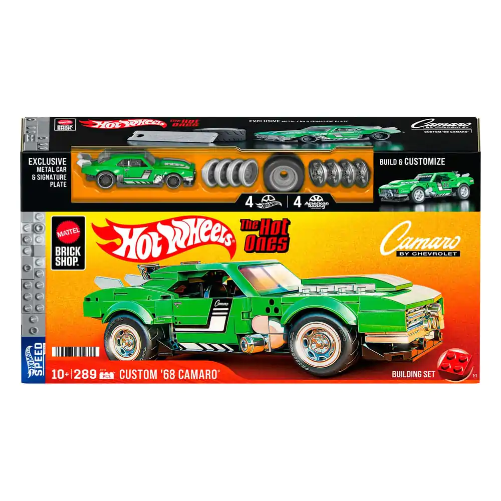 Mattel Brick Shop Hot Wheels Speed Series zestaw konstrukcyjny 1/32 Custom '68 Camaro zdjęcie produktu