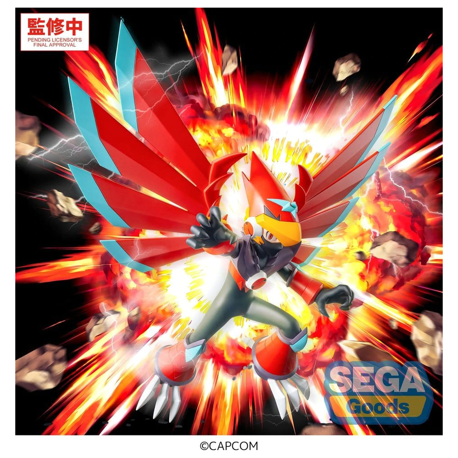 Mega Man Battle Network Luminasta Figurka PVC Mega Man Falzar Beast 19 cm zdjęcie produktu
