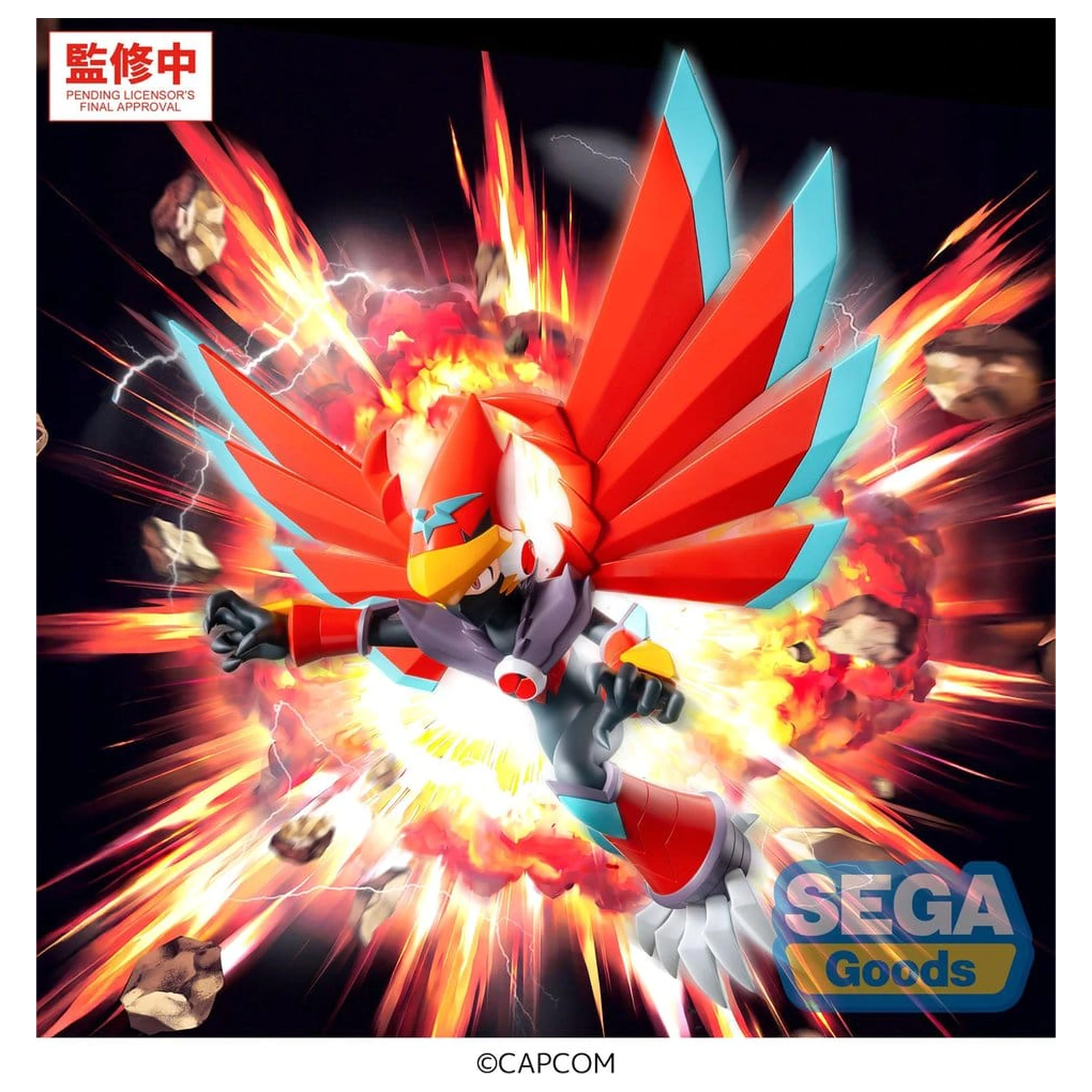 Mega Man Battle Network Luminasta Figurka PVC Mega Man Falzar Beast 19 cm zdjęcie produktu
