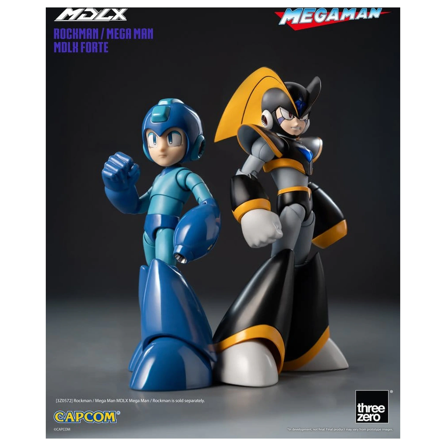 Mega Man MDLX Figurka akcji Rockman / Mega Man Forte 10 cm zdjęcie produktu