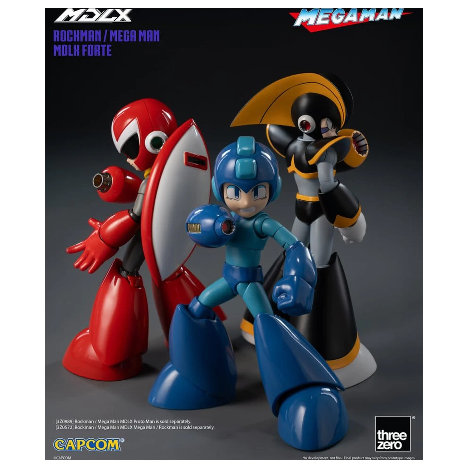 Mega Man MDLX Figurka akcji Rockman / Mega Man Forte 10 cm zdjęcie produktu
