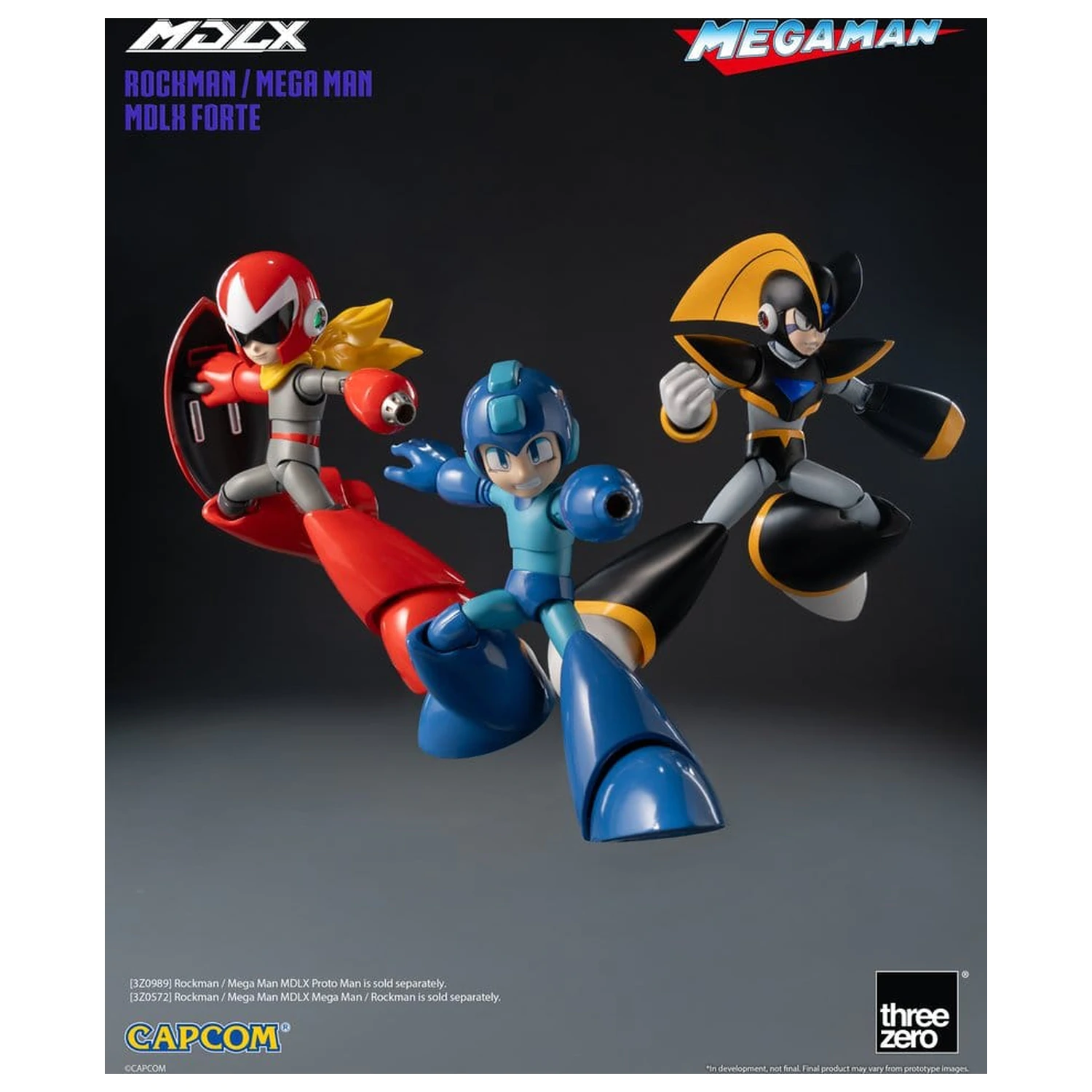 Mega Man MDLX Figurka akcji Rockman / Mega Man Forte 10 cm zdjęcie produktu