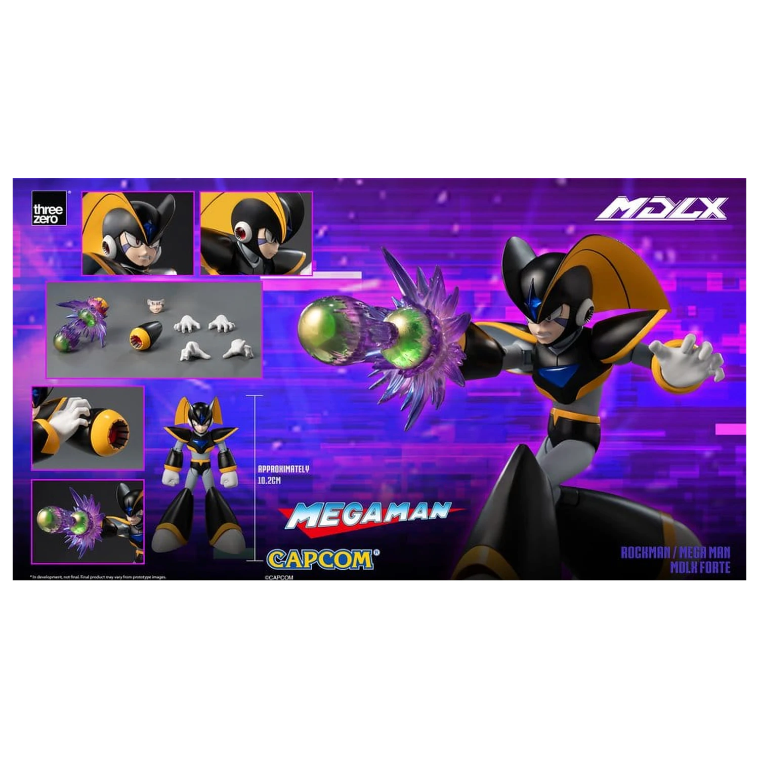 Mega Man MDLX Figurka akcji Rockman / Mega Man Forte 10 cm zdjęcie produktu