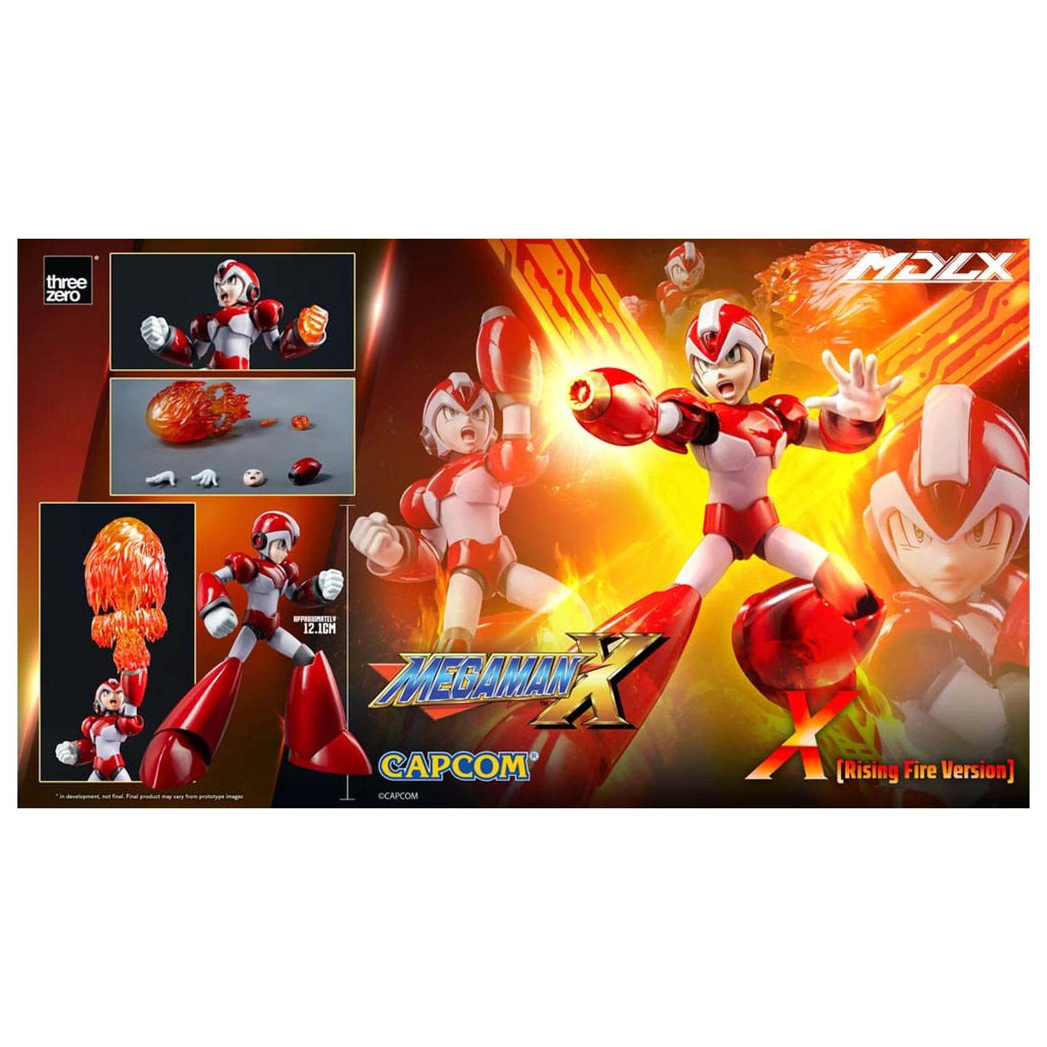 Mega Man MDLX figurka akcji Rockman X / Mega Man X (Rising Fire Version) 12 cm zdjęcie produktu