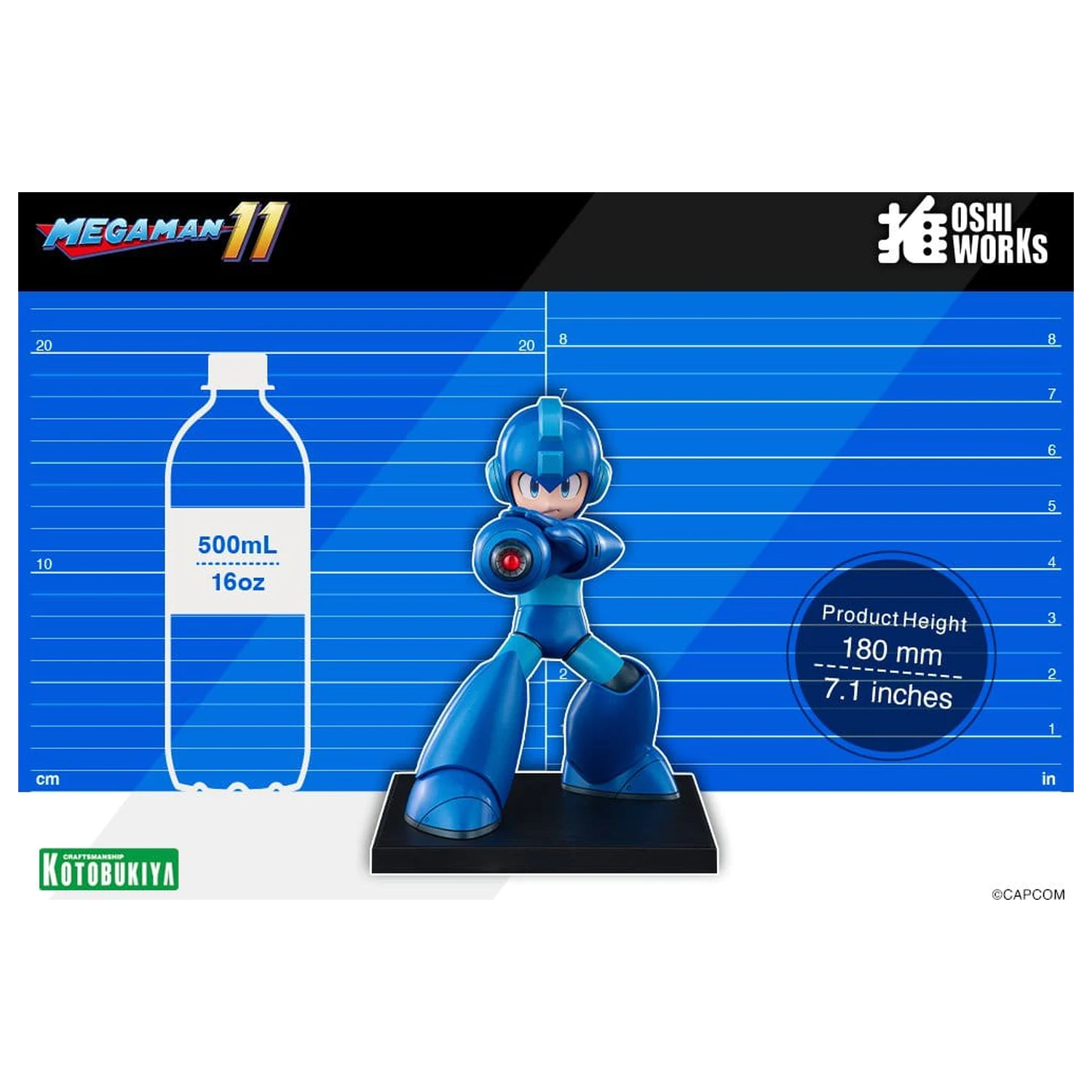 Mega Man Oshi Works figurka z PVC Mega Man 18 cm zdjęcie produktu