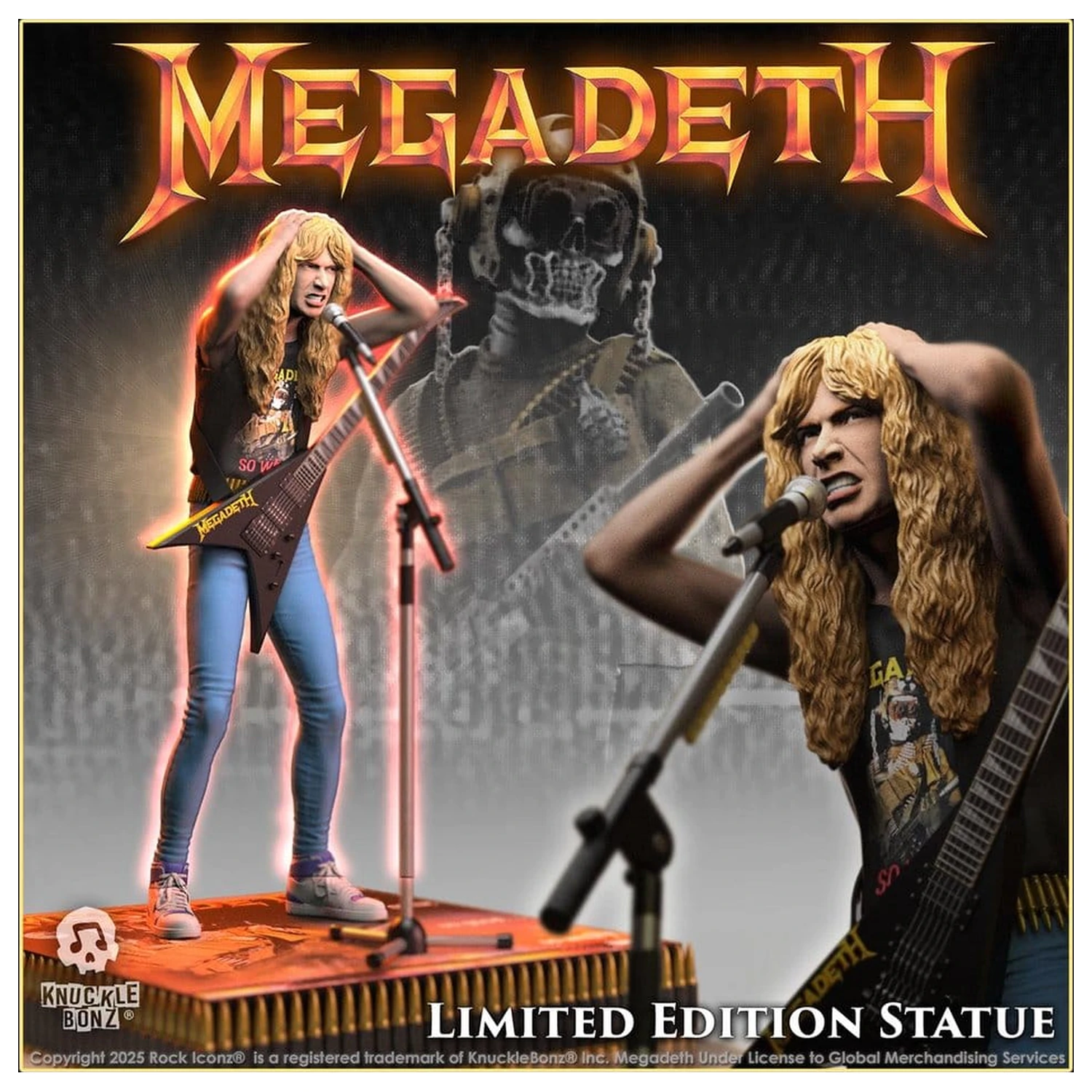 Statua Megadeth Rock Iconz Dave Mustaine II 22 cm zdjęcie produktu