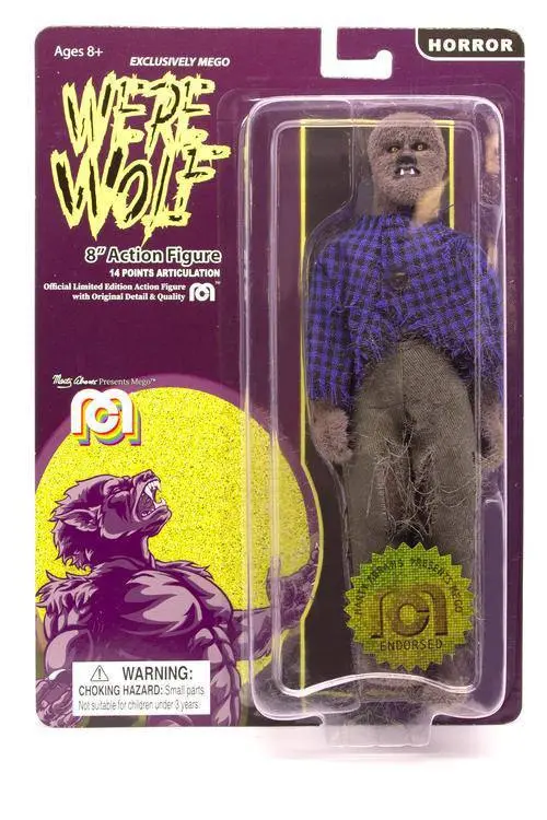 Mego Horror Figurka Akcji Wilkołak (Flocked) 20 cm zdjęcie produktu