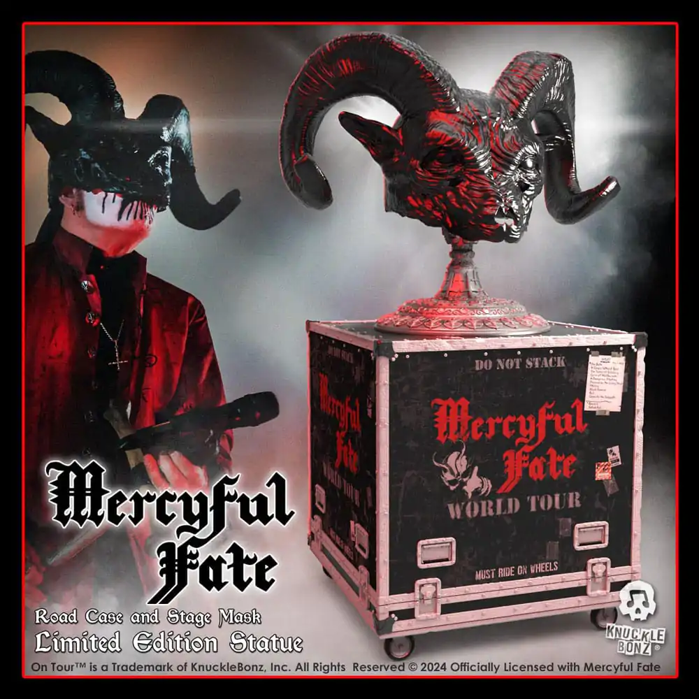 Mercyful Fate Rock Ikonz On Tour Road Case Statue & Stage Mask Set World Tour – Statua i Zestaw Masek Scenicznych w Walizce Transportowej zdjęcie produktu