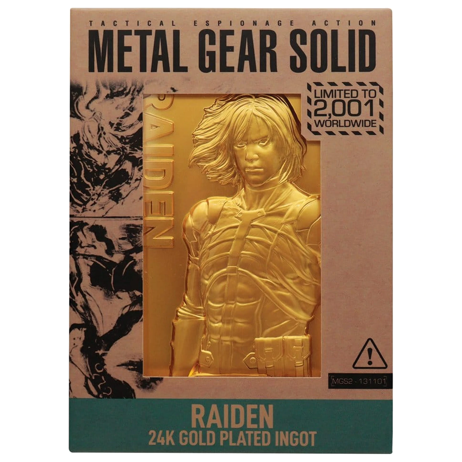 Metal Gear Solid 2 Ingot Raiden 24k pozłacana Edycja Limitowana zdjęcie produktu