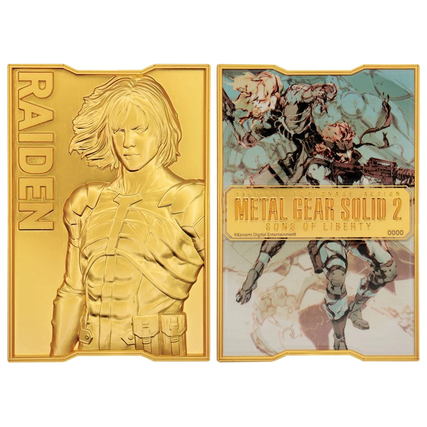 Metal Gear Solid 2 Ingot Raiden 24k pozłacana Edycja Limitowana zdjęcie produktu
