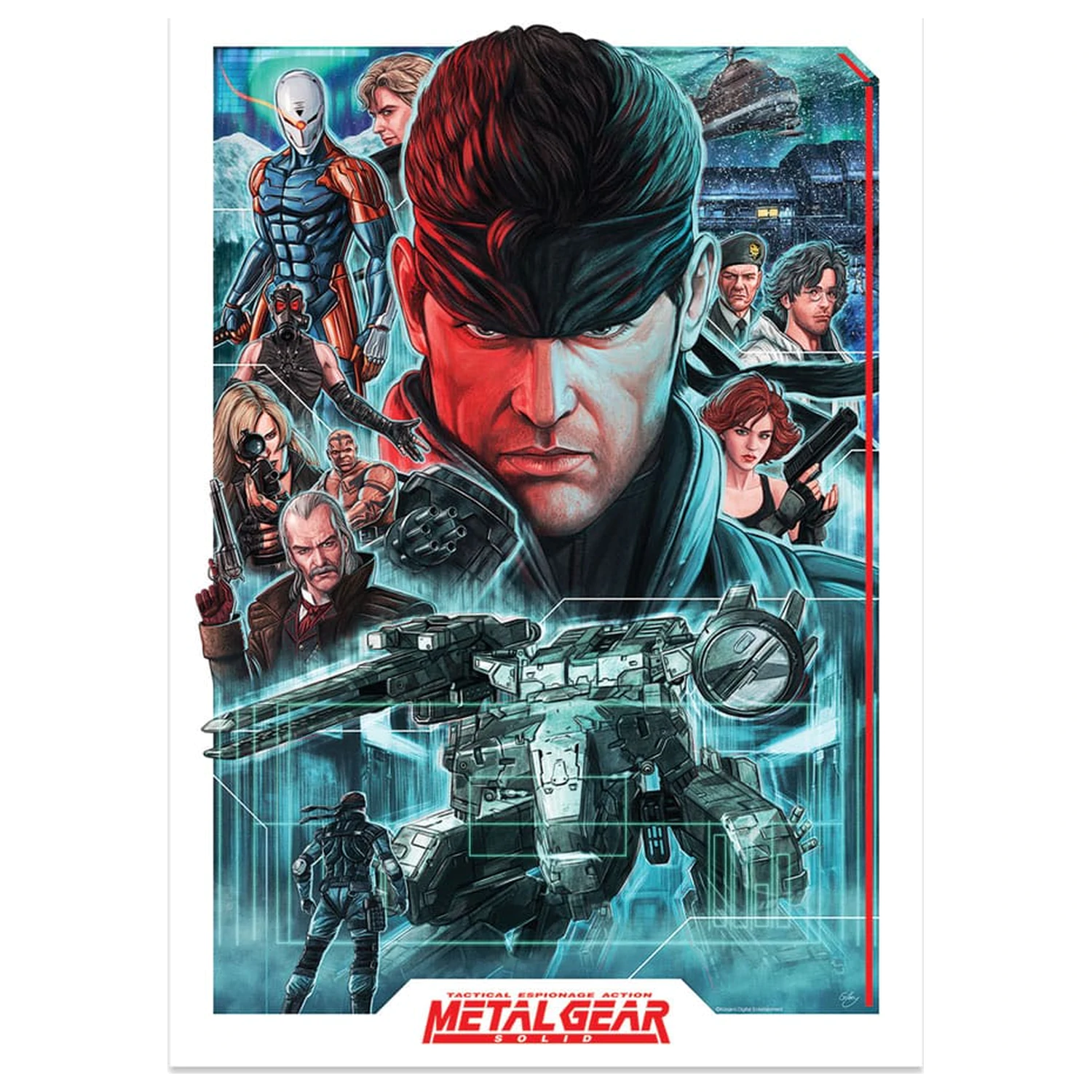 Metal Gear Solid Art Print Montage Edycja Limitowana 42 x 30 cm zdjęcie produktu