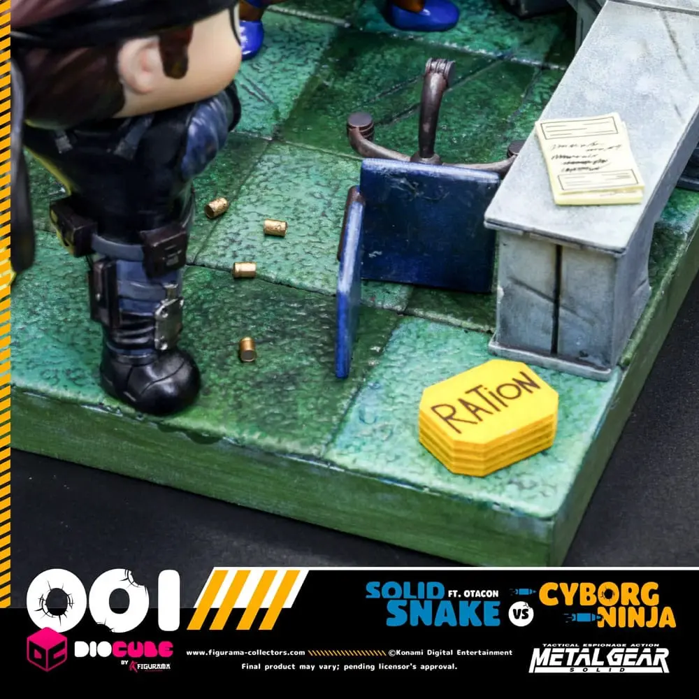 Metal Gear Solid DioCube Diorama PVC Solid Snake Vs Cyborg Ninja Ft Otacon 15 cm zdjęcie produktu