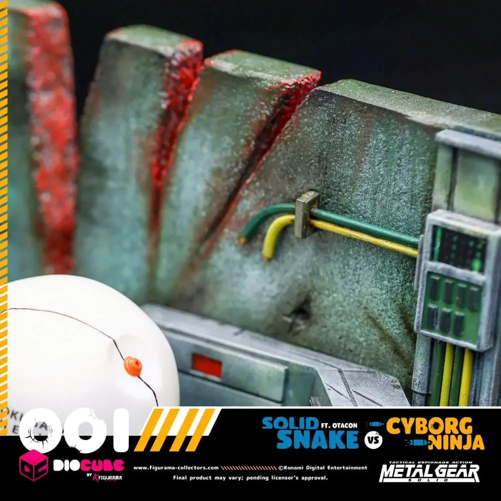 Metal Gear Solid DioCube Diorama PVC Solid Snake Vs Cyborg Ninja Ft Otacon 15 cm zdjęcie produktu