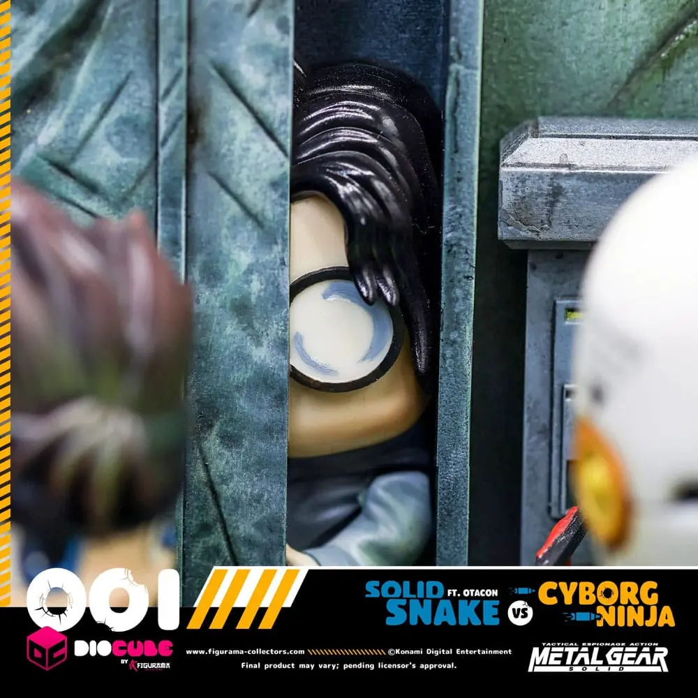 Metal Gear Solid DioCube Diorama PVC Solid Snake Vs Cyborg Ninja Ft Otacon 15 cm zdjęcie produktu