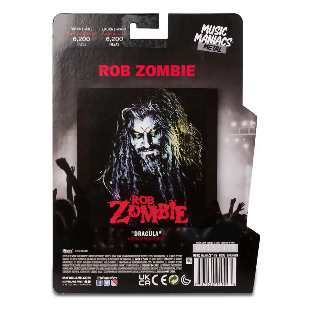 Metal Music Maniacs Figurka Akcji Fala 2 Rob Zombie 15 cm zdjęcie produktu