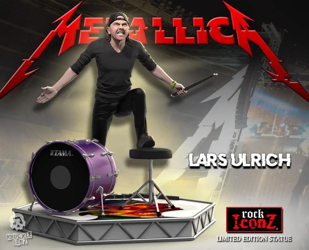 Metallica Rock Iconz Statue Lars Ulrich Edycja Limitowana 22 cm zdjęcie produktu