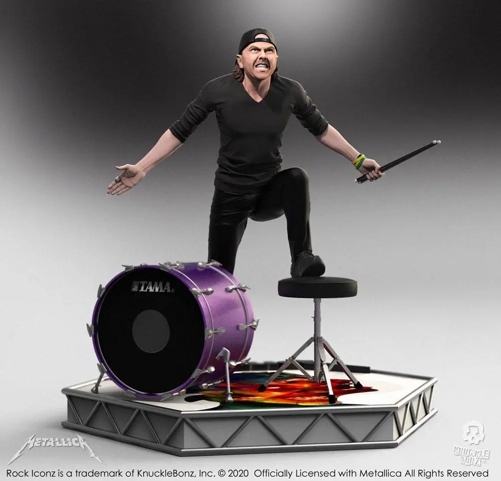 Metallica Rock Iconz Statue Lars Ulrich Edycja Limitowana 22 cm zdjęcie produktu