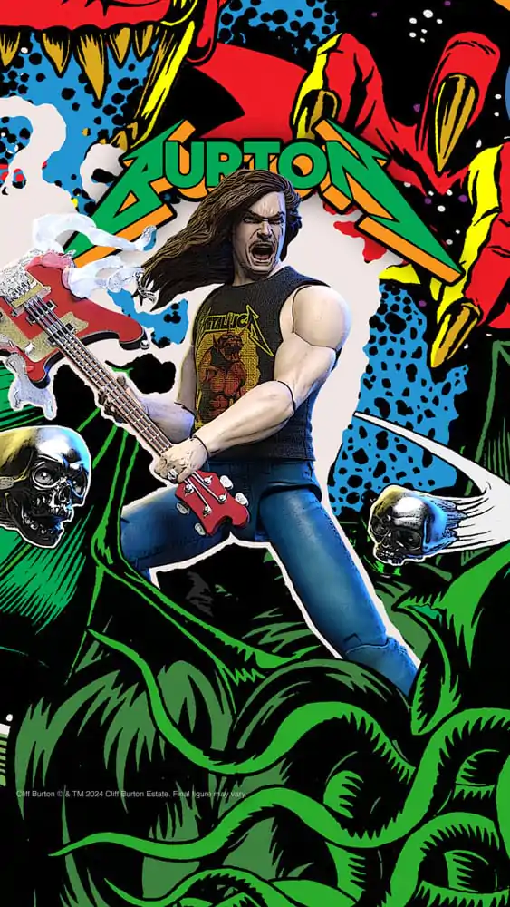 Metallica Ultimates Figurka Akcji Seria 2 Cliff Burton 18 cm zdjęcie produktu