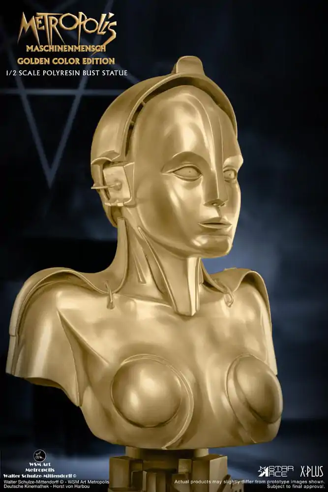 Metropolis Popiersie 1/2 Maria Maschinenmensch Metallic Gold Color Edition 50 cm zdjęcie produktu