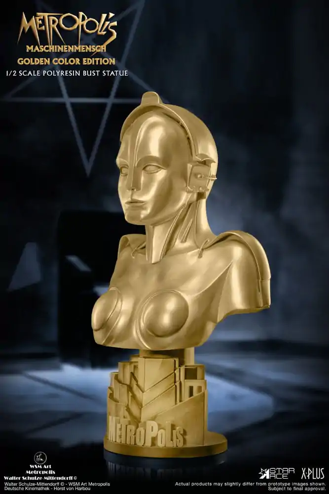 Metropolis Popiersie 1/2 Maria Maschinenmensch Metallic Gold Color Edition 50 cm zdjęcie produktu