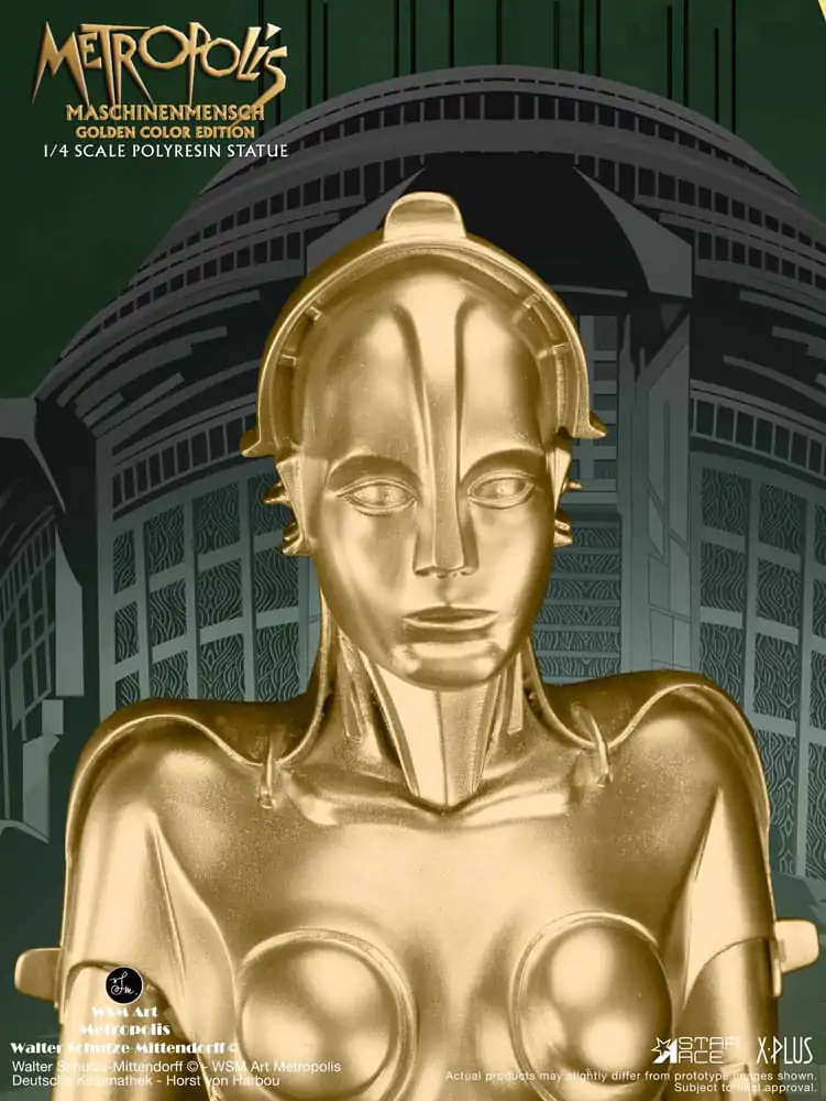 Metropolis Statue 1/4 Maschinenmensch Metallic Gold 40 cm zdjęcie produktu